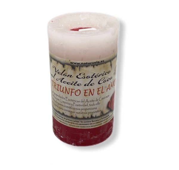 Vela de coco roja