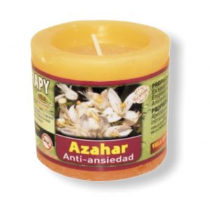 Velón aromaterapia azahar