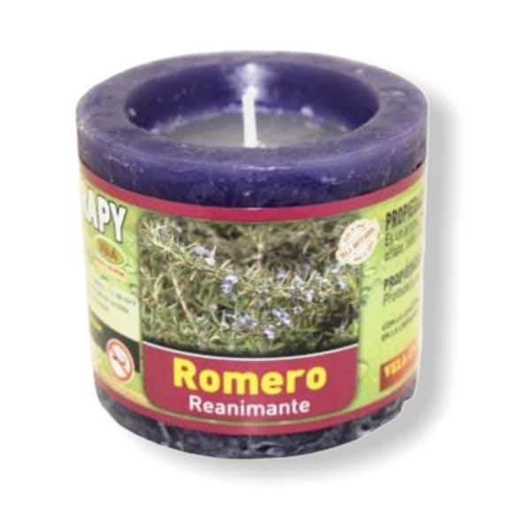 Velón aromaterapia romero