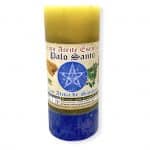 Velón palo santo con alma de sándalo