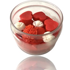 Vela Corazones ROJA