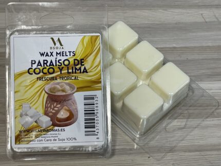 DSoja Wax Melts Paraíso de Coco y Lima.