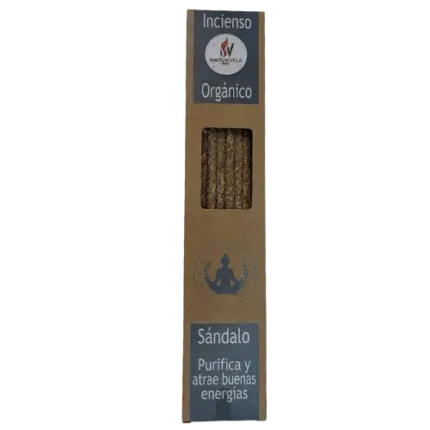 Incienso Orgánico Sándalo Velas y Aromas