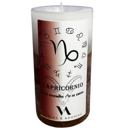 Vela Artesanal para Capricornios de Velas y Aromas