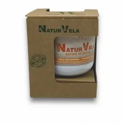 Vela de batido de frutas con Embalaje Blanca