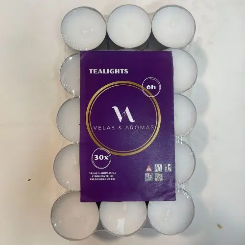 Velas de Te Blancas Velas y Aromas SL Velas de Té Blancas Velas y Aromas SL