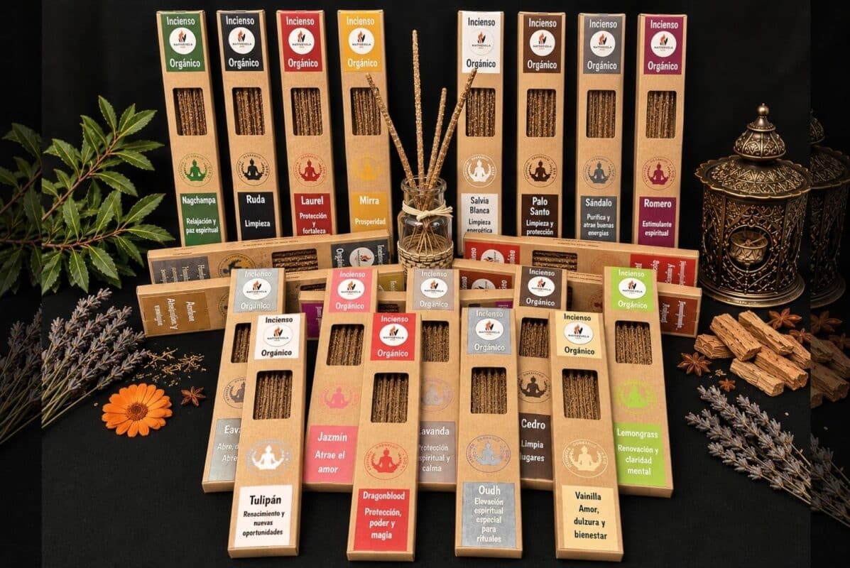 coleccion de inciensos velas y aromas