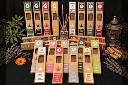 coleccion de inciensos velas y aromas