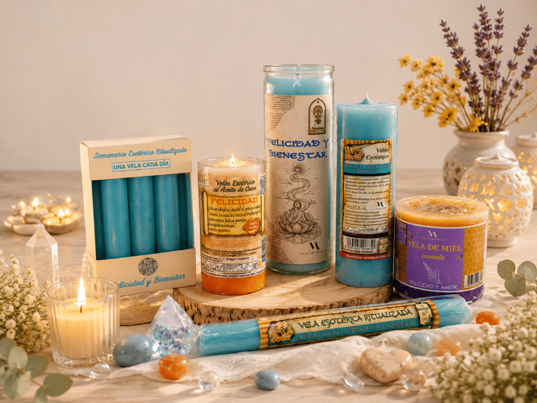 velas para atraer felicidad