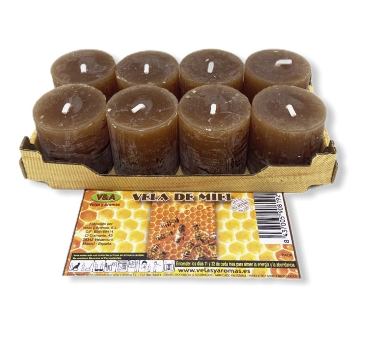 Vela de Miel - Pack 8 unidades