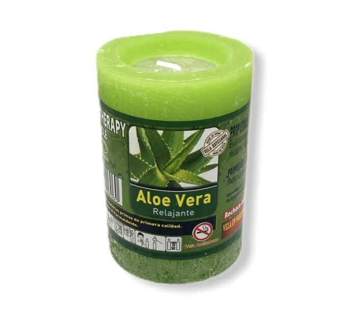 Vela de aloe vera