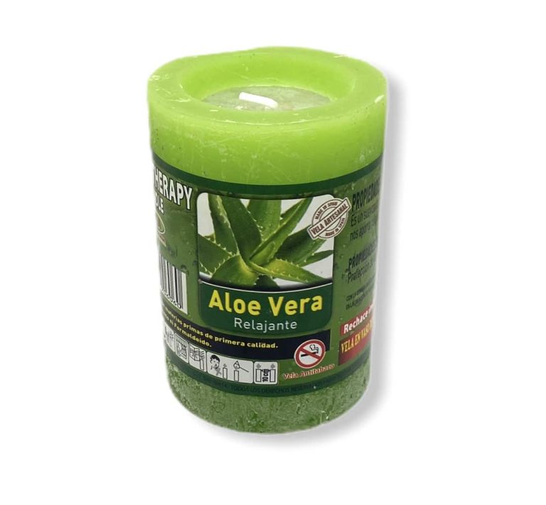 Vela de aloe vera