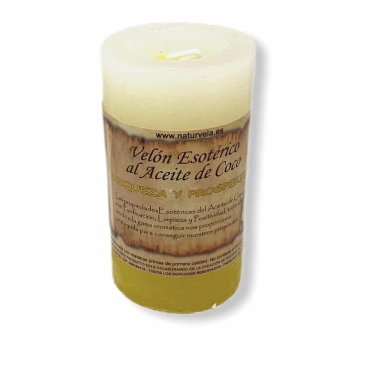 Velón Esotérico de Coco Amarillo