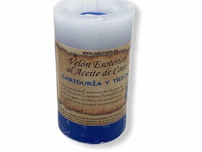 Vela de coco azul