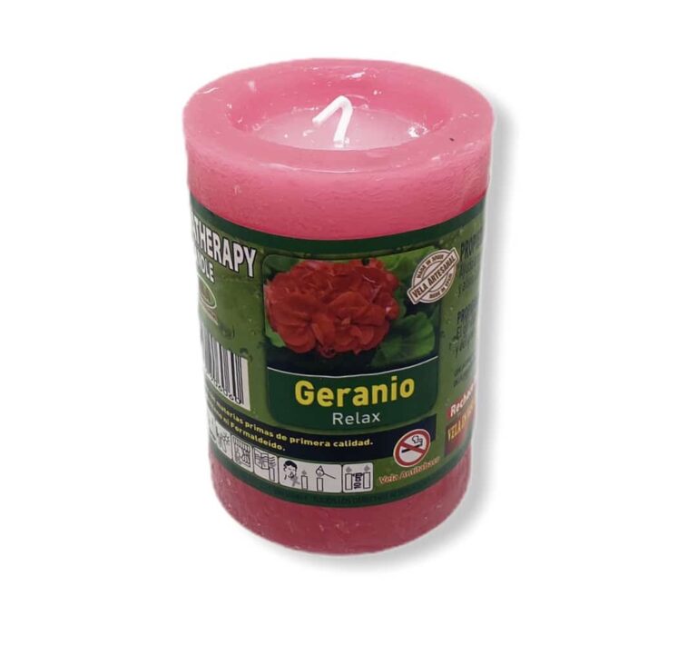 Velón de geranio
