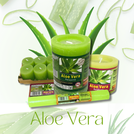 velas de aloe vera, velas con aloe vera
