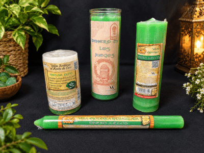velas verdes dinero y juego