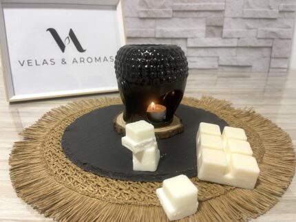 quemador de esencias con wax melts DSoja