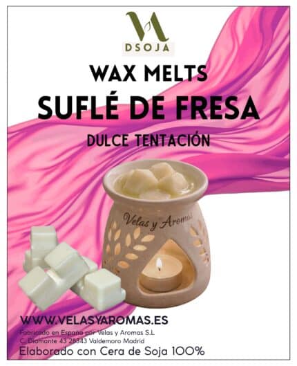 wax melts suflé de fresa DSoja